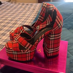 Red Platted Heels