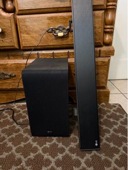 LG Soundbar + Wireless Subwoofer Bluetooth Home Theater System