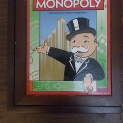 Monopoly Wood Bookshelf Boardgame
