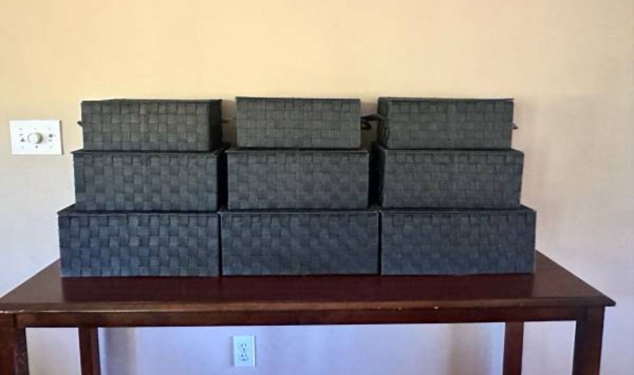 Grey Nesting Baskets