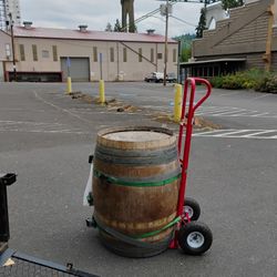 Wine Barrel With Side Plug $150