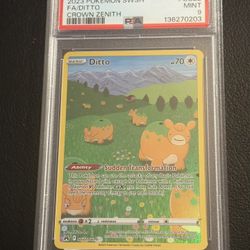 2023 Pokemon SWSH - Crown Zenith - Ditto #GG22 - Galarian Gallery - PSA 9 Mint