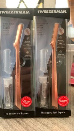 Tweezerman Rose Gold Facial Razor
