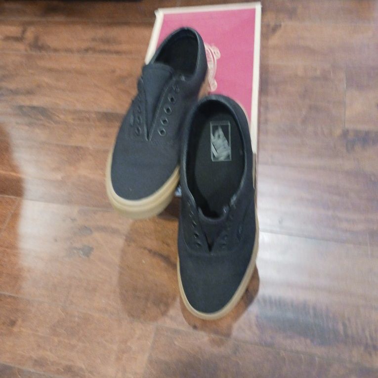 Vans Era Canvas Black And Gum 