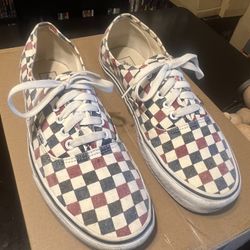 Vans Authentic Washed Checkerboard shoes