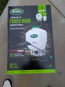 Scott's power wand sprayer 4 gallon