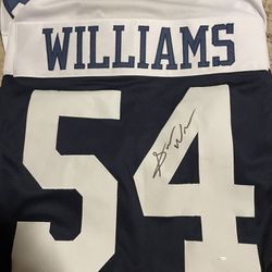 Sam Williams Autographed #54 Dallas Cowboys Jersey With COA (OKAuthentic)