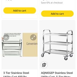 Stainless Steel Utility Carts 