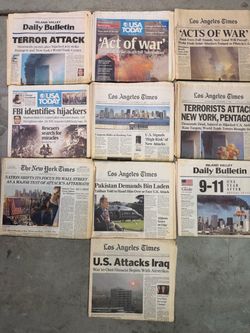 Lot of Commemorative 9/11 Newspapers