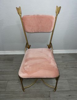 The Emily Meritt Arrow Desk Chair, Luxe Velvet Dusty Rose