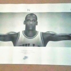 Micheal Jordan "Wing" 24x72 Inch Uncut  Poster 