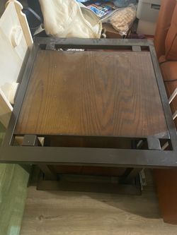 Woden/Metal end tables