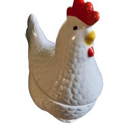 Ceramic Chicken Cookie Jar By Gallery Original