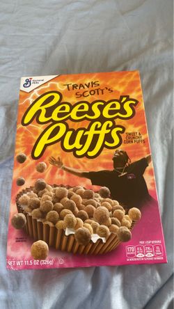 Travis Scott Reese’s puffs brand new box.