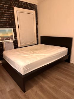 Queen Size Bed Frame and Mattress