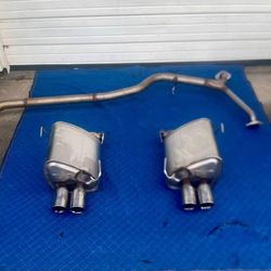 2017 Subaru WRX STI OEM Mufflers Sakamoto and Center