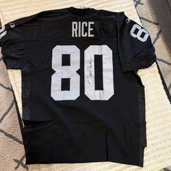 Jerry Rice NFL Signed Raiders Jersey