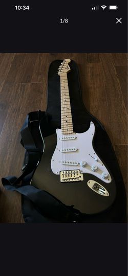Electric guitar and amplifier