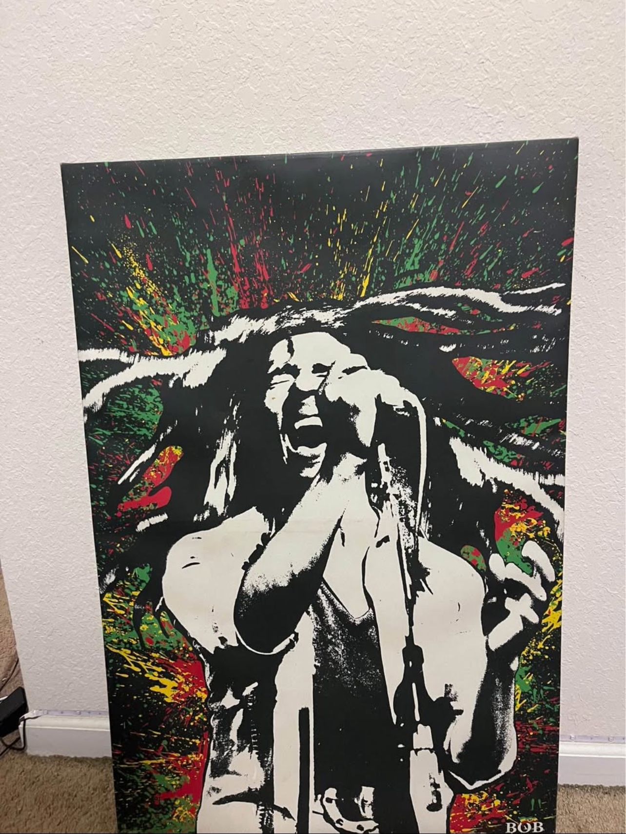 bob Marley canvas poster