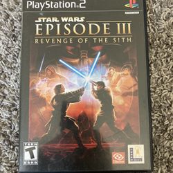 Star Wars Episode III - Revenge of the Sith PlayStation 2-Tested Complete