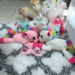 Unicorn Plushies Lot