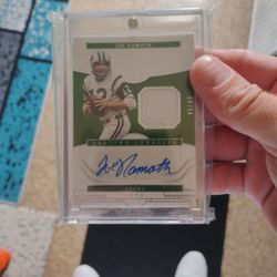 Joe Namath Auto Card