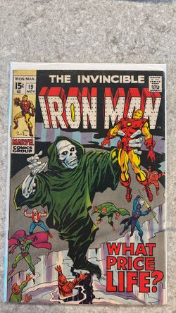 Iron Man #19  Midas Madame Masque Happy Hogan Death (Nov 1969 Marvel)