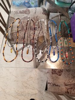 Crystals Chakras And Stones (Necklaces)
