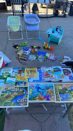 Children’s toys and books.