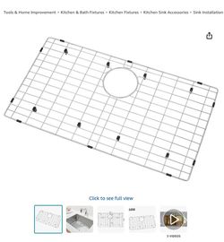 LQS Kitchen Sinks Grid, Stainless Steel Sink Protector