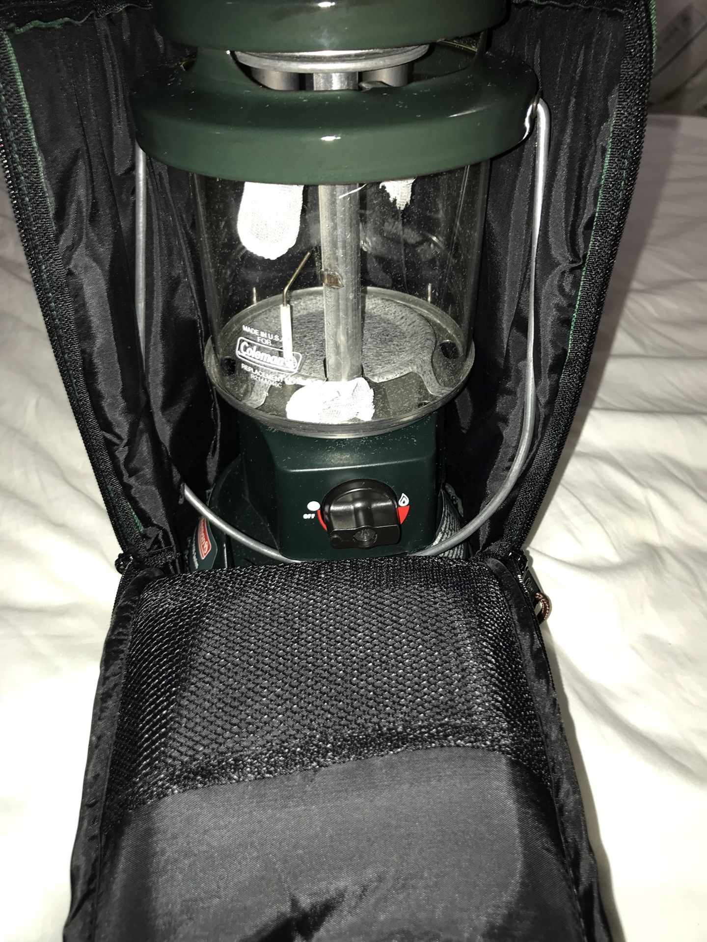 Coleman Propane Lantern Model 5155A 5158 With Padded Soft Case SUPER CLEAN SHAPE
