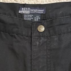 5.11 Taclite Pro Tactical Cargo Pants 74273 Black-Ripstop 8 Pockets Men's Size 38x32  💥$20💥