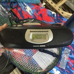 Philips Magnavox AJ 3925/17 Clock Radio With CD & Alarm Tested Works