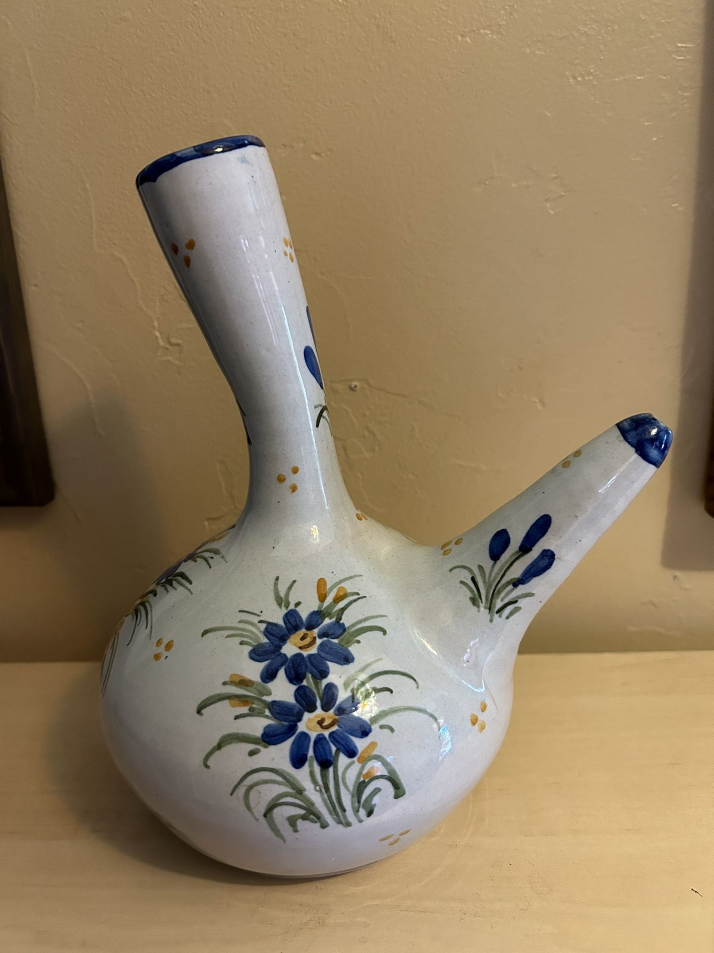 Vintage Talavera Wine Decanter/Spouted Pitcher