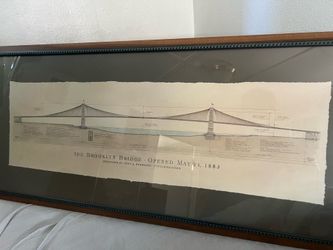 THE BROOKLYN BRIDGE • OPENED MAY 24, 1883 DESIGNED BY JOHN A ROBBLING