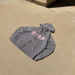 Aeropostale 87 New York Grey Full-Zip Hoodie Women's Large