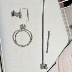 3 Piece Set - Bathroom Hand Towel Holder, Toilet Paper Rack, And Towel Rack