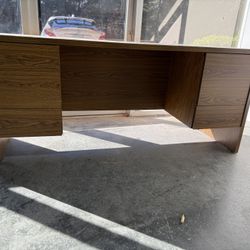 3 Desks, 2 With Credenzas