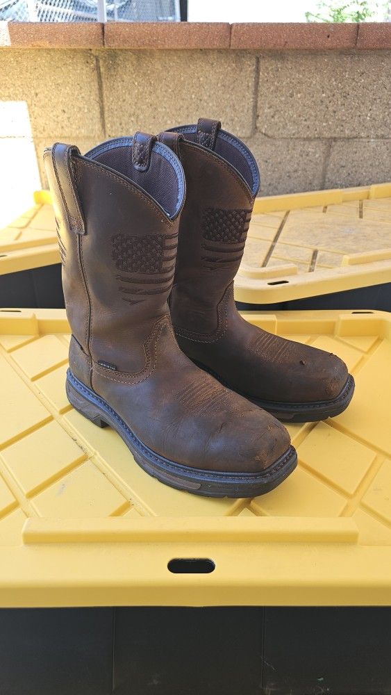 Size 10.5 D Ariat Work Boots Composite Toe