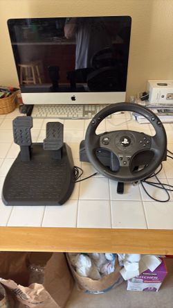 Thrustmaster T80 Playstation PS3 PS4 Racing Steering Wheel Clamp & Pedals