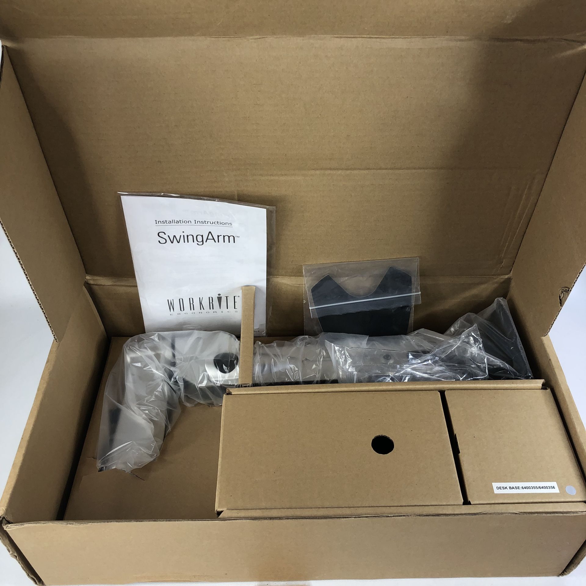 WorkRite Ergonomic Swing Arm Flat Panel Monitor Arm SA1000-S W/ Desk Clamp