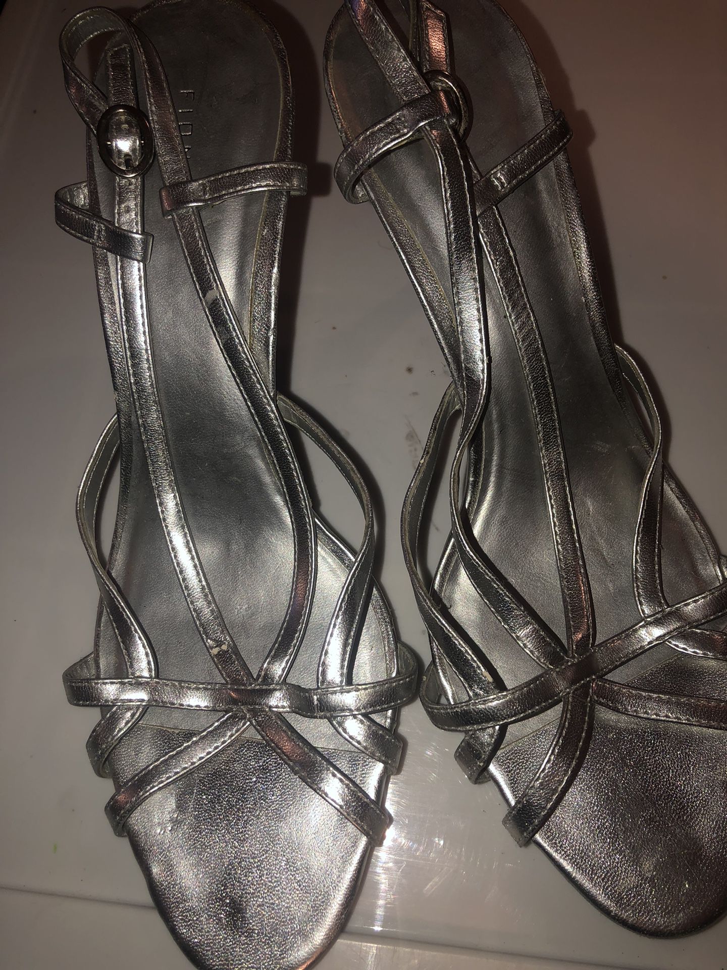 Fioni Silver Women’s Size 12 Strappy Sandals for Sale in Virginia Beach ...