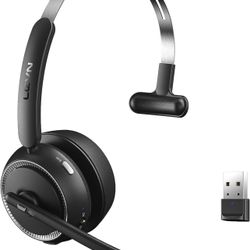 LEVN Wireless Headset with Microphone for Bluetooth Headset with Mic & Mute