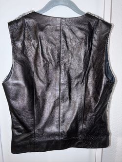 Laundry by Shelli Segal Genuine Leather Vest. Poetcore style.