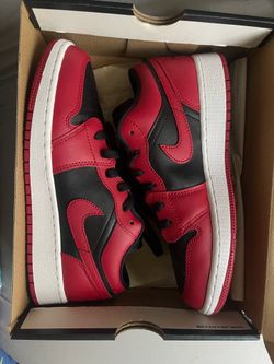 Red,black & white  Air Jordan 1 low size 5