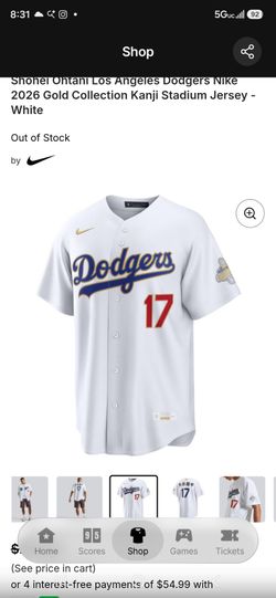 Los Angeles Dodgers # 17 Shoei Ohtani 2025/26 World Seiries gold collection  jersey
