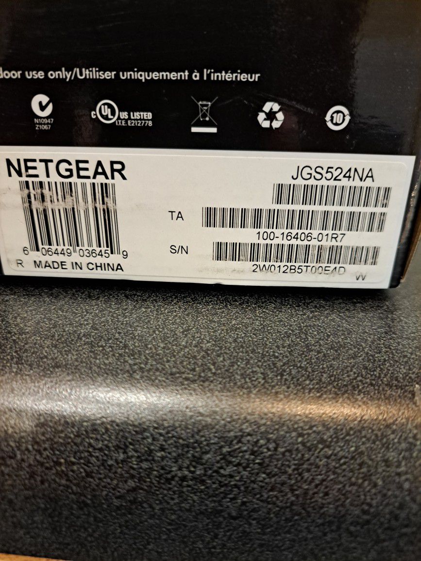 Home Or Office  Netgear 24 Port Gigabit Switch