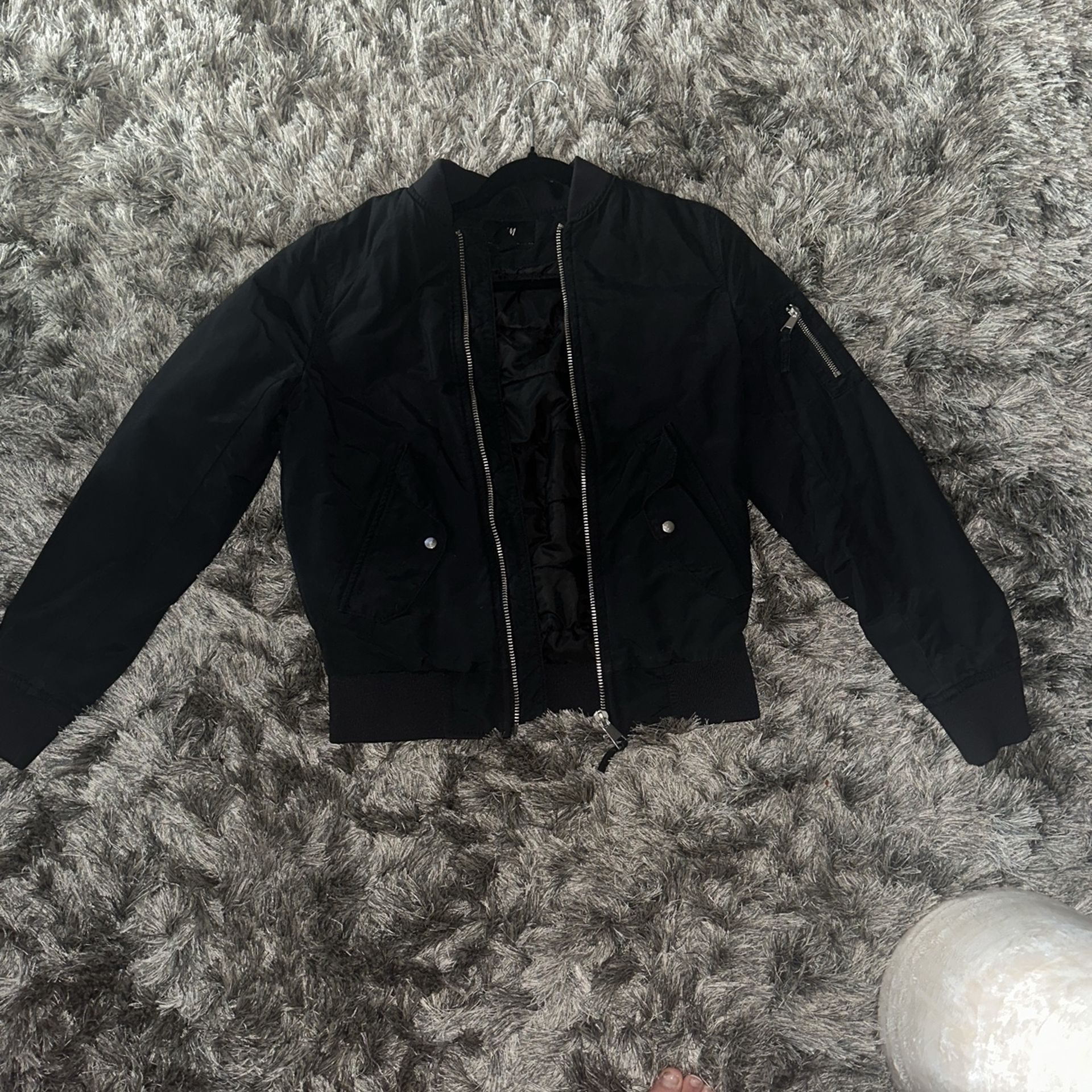 Black Bomber Jacket