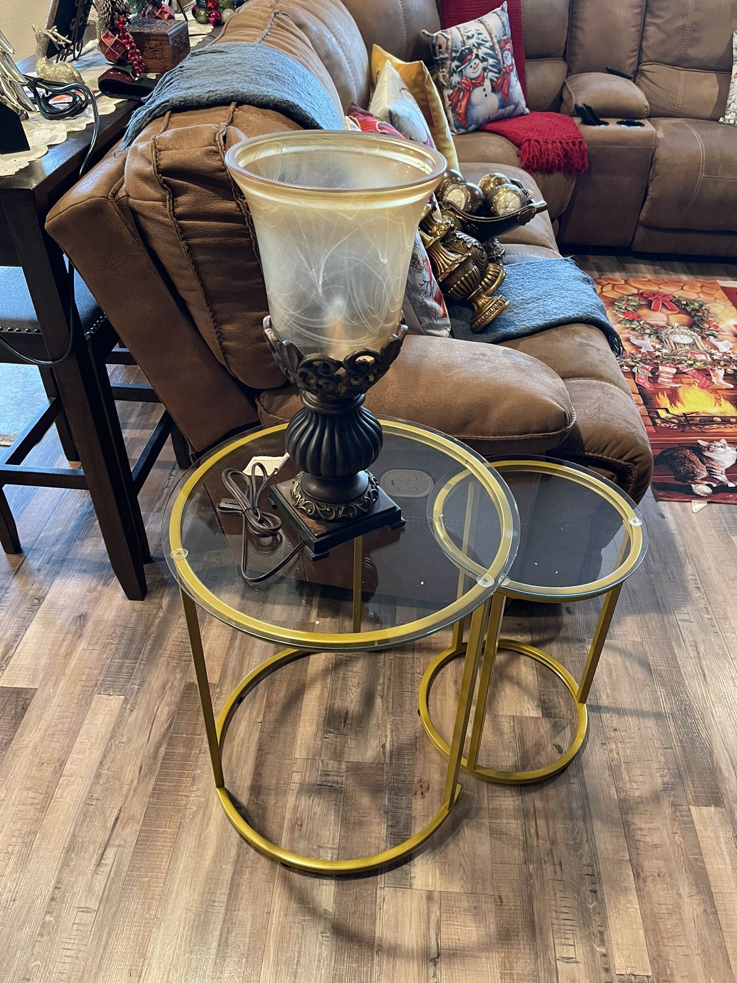 Gold Round End Tables