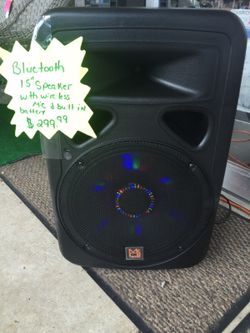 Mr DJ Bluetooth speaker with wireless mic and remote control